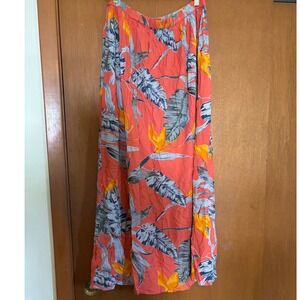 Patrons of Peace Tropical Print Maxi Skirt‎ High Waist Flowy Long Skirt